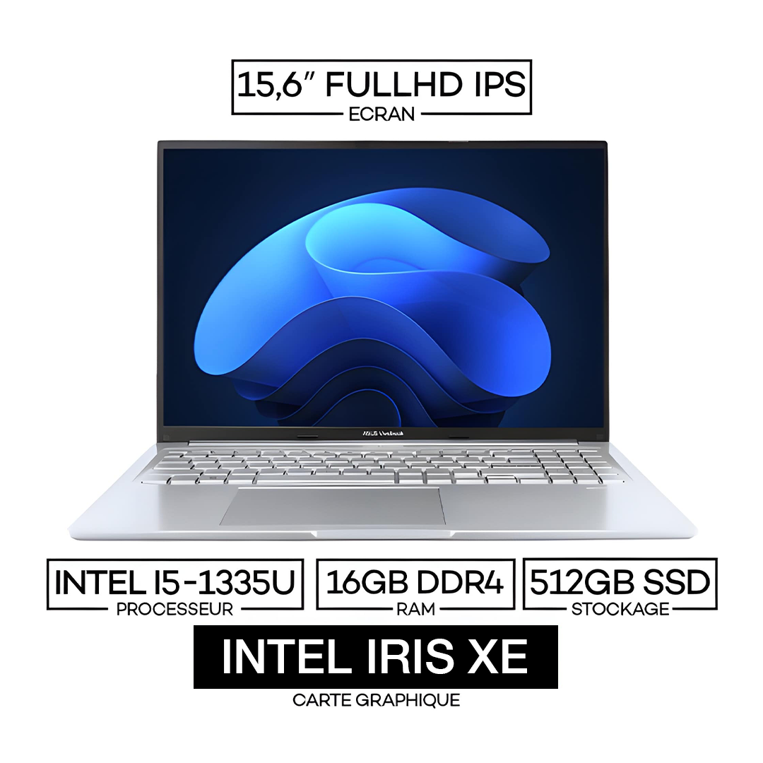 ASUS Vivobook 15 X1504VA i5-1335U 16Go RAM 512Go SSD Écran FHD 15.6" ASUS Vivobook 15 X1504VA i5-1335U 16Go RAM 512Go SSD Écran FHD 15.6"