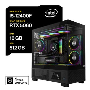 PC GAMER INTEL I5-12400F RTX 5060 16GB 512GB 550W