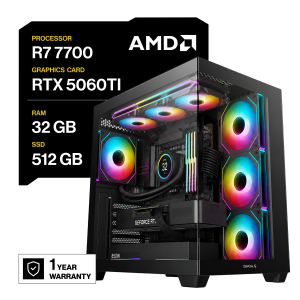 PC GAMER RYZEN 7 7700 RTX 5060TI 32GB DDR5 512GB SSD NVMe Gen4