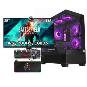 Setup Complet Ryzen 5 5600X RTX 5060 TI 16GB 256GB + MSI MAG 255F E20 + Hybrok HPG100