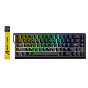 ATTACK SHARK X68 HE Black Contours – Clavier Gaming Magnétique Rapid Trigger 8000Hz