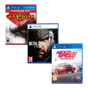 Pack PlayStation MGS Delta + GoW III + NFS