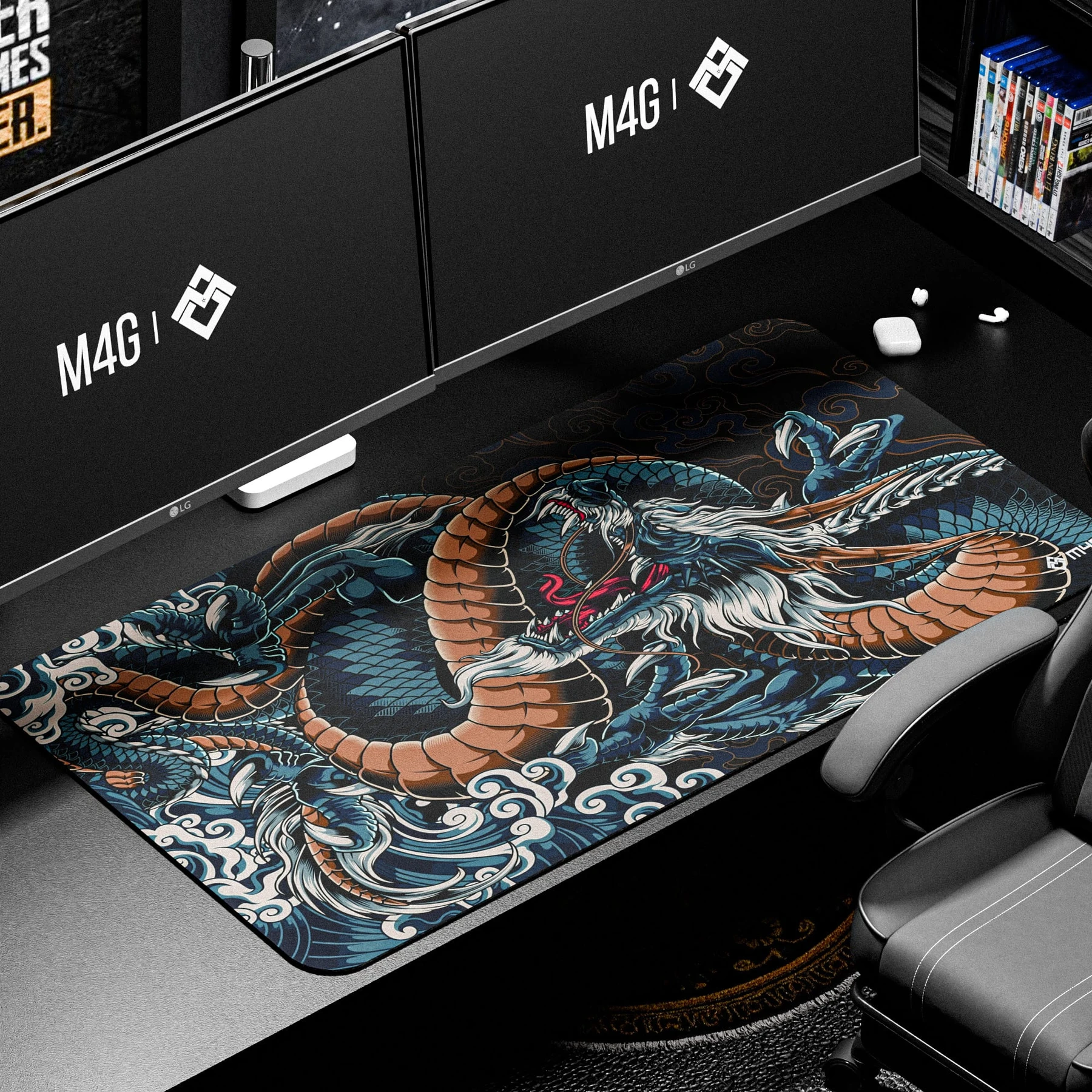 M4G Green Dragon XXL 900x400mm